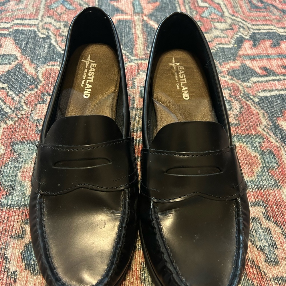 Eastland Black Loafers Classic Slip-On Flats
